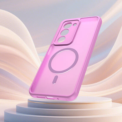 Pouzdro MagSafe pro Xiaomi Redmi 15 5G / 15 4G, Techsuit, HaloFrost II, Růžové