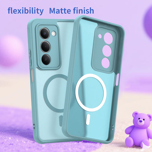 Pouzdro MagSafe pro Xiaomi Redmi 15 5G / 15 4G, Techsuit, HaloFrost II, Světle zelená