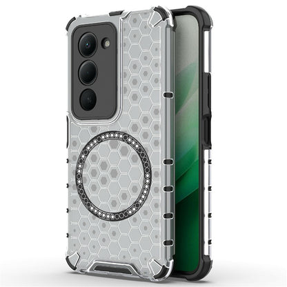 Pouzdro MagSafe pro Xiaomi Redmi 15 5G / 15 4G, Techsuit, HoneyComb Shield, Bílá