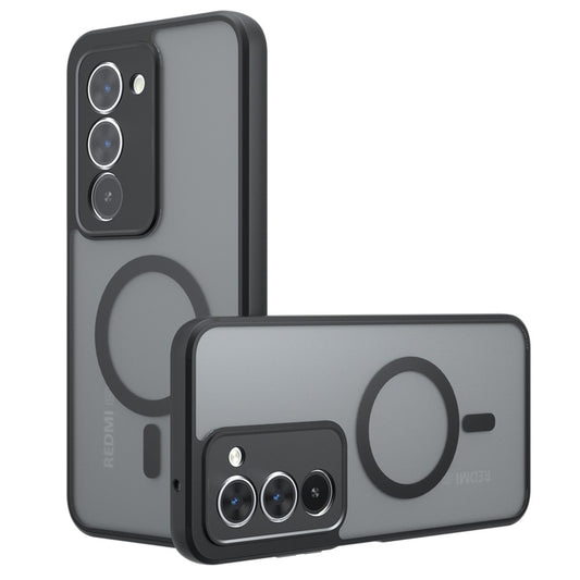 Pouzdro MagSafe pro Xiaomi Redmi 15 5G / 15 4G, Techsuit, PureFrost, Saténově černé