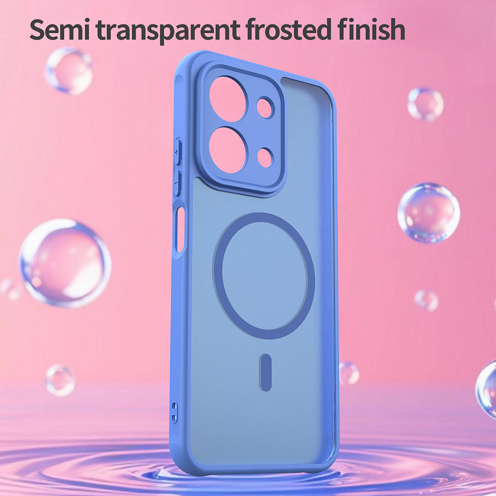 Pouzdro MagSafe pro Xiaomi Redmi 15C 5G / 15C 4G, Techsuit, HaloFrost II, Modrá