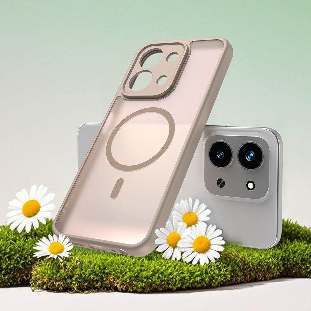 Pouzdro MagSafe pro Xiaomi Redmi 15C 5G / 15C 4G, Techsuit, HaloFrost II, Zlaté