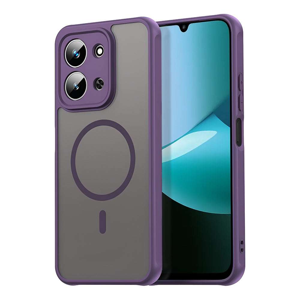 Pouzdro MagSafe pro Xiaomi Redmi 15C 5G / 15C 4G, Techsuit, HaloFrost II, Fialová