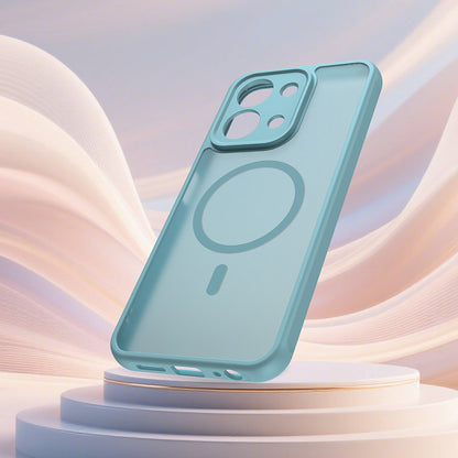 Pouzdro MagSafe pro Xiaomi Redmi 15C 5G / 15C 4G, Techsuit, HaloFrost II, Světle zelená