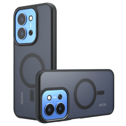 Pouzdro MagSafe pro Xiaomi Redmi 15C 5G / 15C 4G, Techsuit, PureFrost, Saténově černé