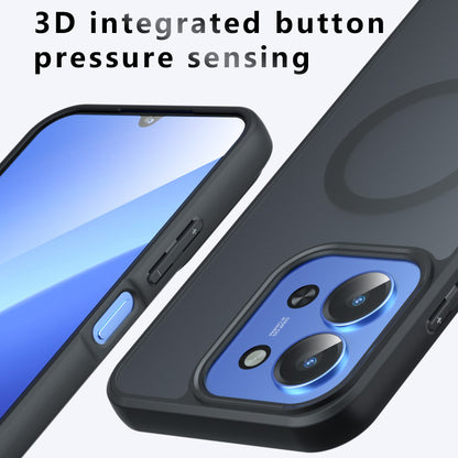 Pouzdro MagSafe pro Xiaomi Redmi 15C 5G / 15C 4G, Techsuit, PureFrost, Saténově černé