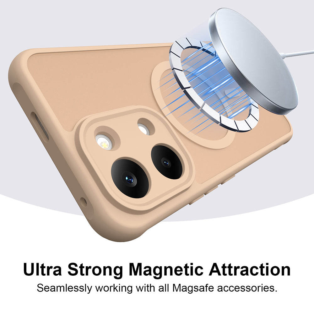 MagSafe Case for Xiaomi Redmi 17 5G / 17 4G, Techsuit, HaloFrost II, Gold