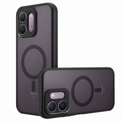 Pouzdro MagSafe pro Xiaomi Redmi 17C 5G, Techsuit, PureFrost, saténově černé
