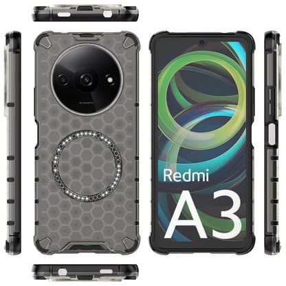 MagSafe pouzdro pro Xiaomi Redmi A3x / A3, Techsuit, HoneyComb Shield, černé