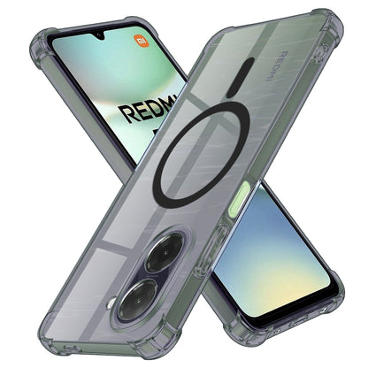 MagSafe pouzdro pro Xiaomi Redmi A5 4G (Standard), Techsuit, nárazuvzdorné průhledné, kouřové