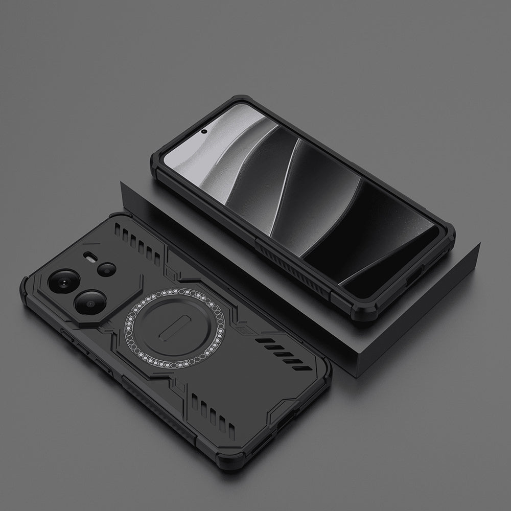 MagSafe pouzdro pro Xiaomi Redmi Note 14 4G (Regionální), Techsuit, ArmorMag, Černá