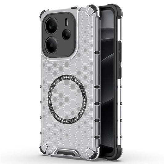MagSafe pouzdro pro Xiaomi Redmi Note 14 4G (Regionální), Techsuit, HoneyComb Shield, Bílá