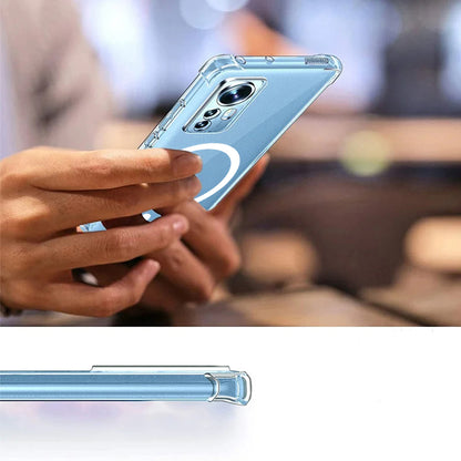 MagSafe pouzdro pro Xiaomi Redmi Note 14 4G (Regionální), Techsuit, nárazuvzdorné, průhledné
