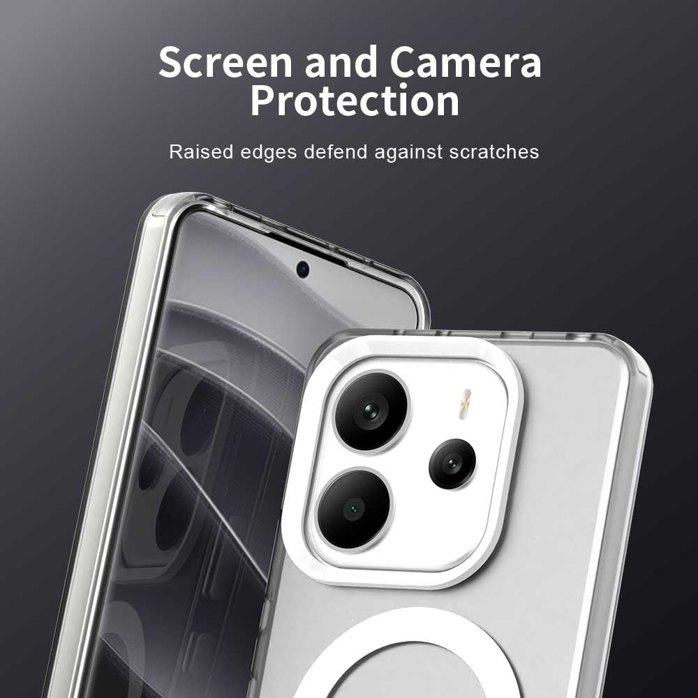 MagSafe pouzdro pro Xiaomi Redmi Note 14 4G (Standard), Techsuit, CandyCase, bílé