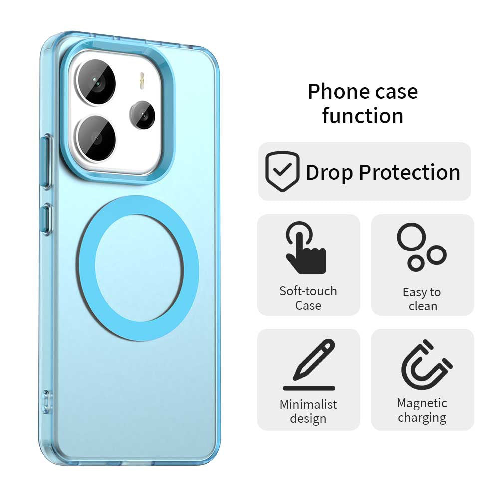 MagSafe pouzdro pro Xiaomi Redmi Note 14 5G, Techsuit, CandyCase, modrá