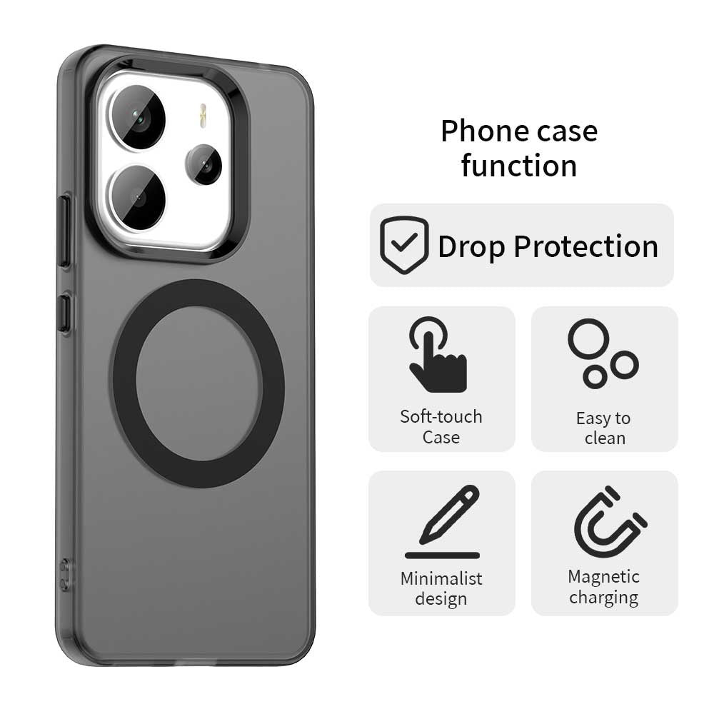 MagSafe pouzdro pro Xiaomi Redmi Note 14 5G, Techsuit, CandyCase, černé