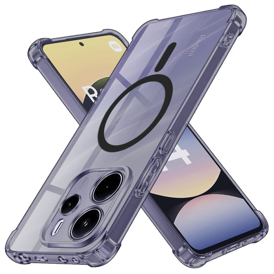 MagSafe pouzdro pro Xiaomi Redmi Note 14 5G, Techsuit, nárazuvzdorné průhledné, kouřové