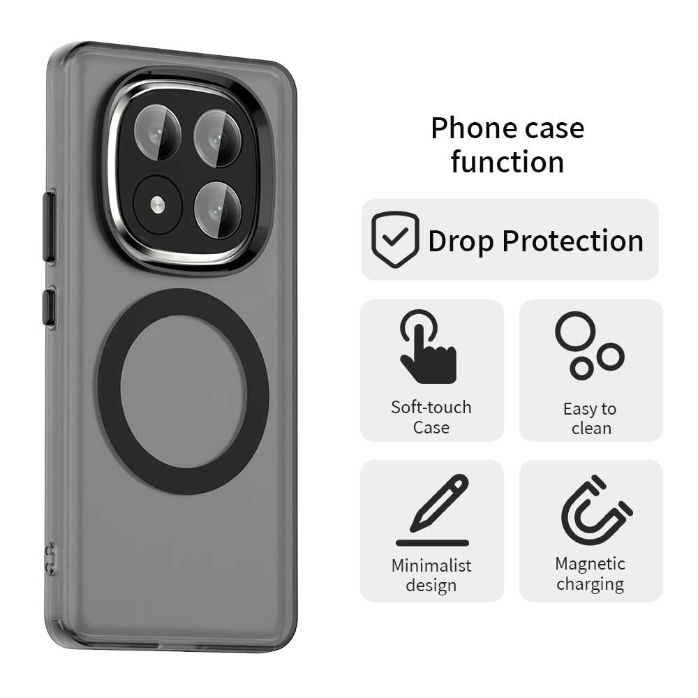 MagSafe pouzdro pro Xiaomi Redmi Note 14 Pro+ 5G, Techsuit, CandyCase, černé