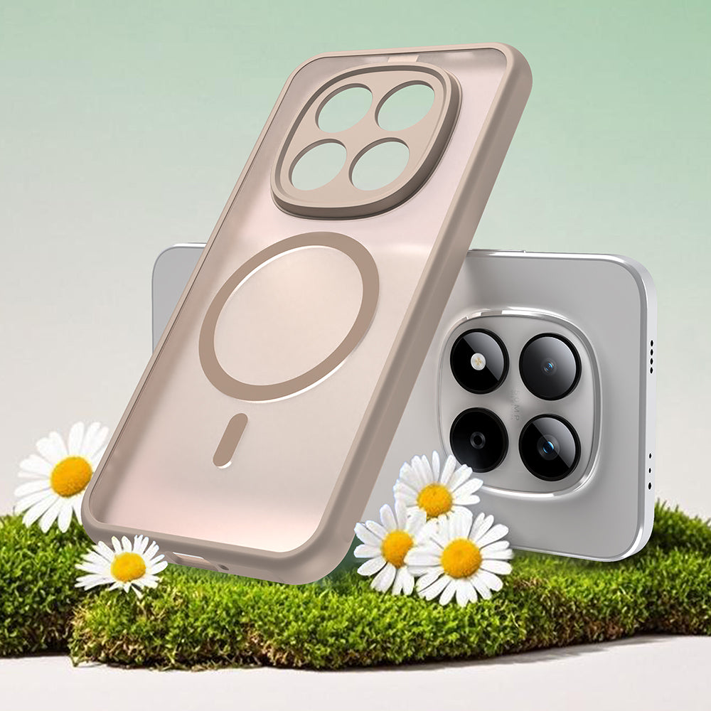 Pouzdro MagSafe pro Xiaomi Redmi Note 15 Pro 5G, Techsuit, HaloFrost II, Zlaté