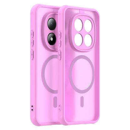 Pouzdro MagSafe pro Xiaomi Redmi Note 15 Pro 5G, Techsuit, HaloFrost II, Růžové