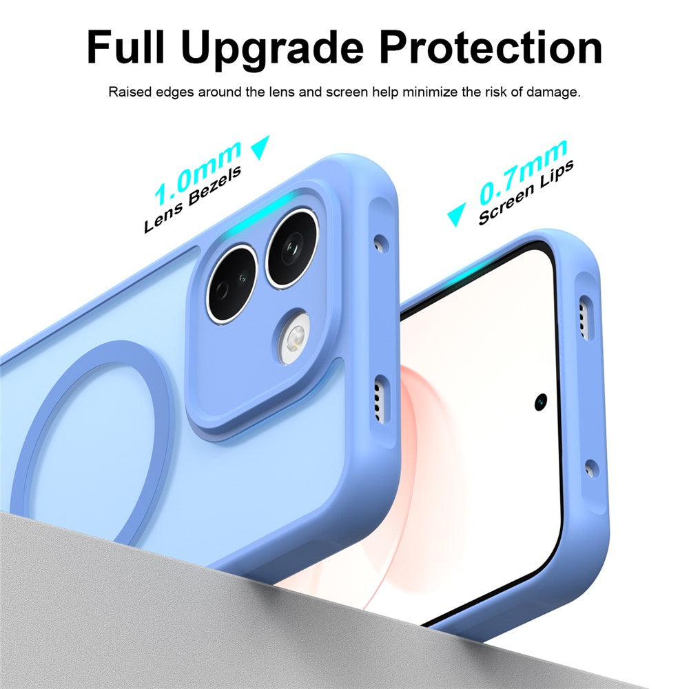 Pouzdro MagSafe pro Xiaomi Redmi Note 17 4G / Note 17 5G, Techsuit, HaloFrost II, modré