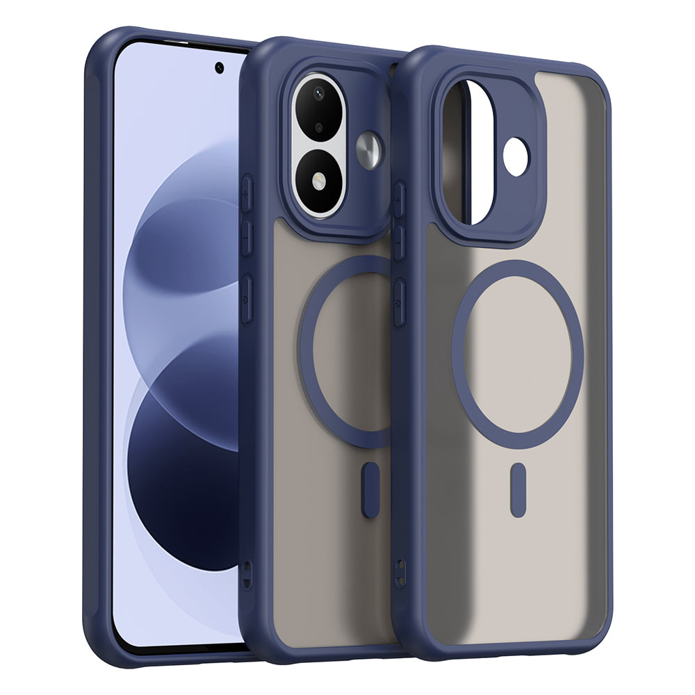 Pouzdro MagSafe pro Xiaomi Redmi Note 17 4G / Note 17 5G, Techsuit, HaloFrost II, tmavě modré