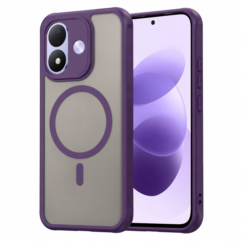 Pouzdro MagSafe pro Xiaomi Redmi Note 17 4G / Note 17 5G, Techsuit, HaloFrost II, fialové