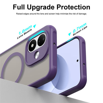 Pouzdro MagSafe pro Xiaomi Redmi Note 17 4G / Note 17 5G, Techsuit, HaloFrost II, fialové
