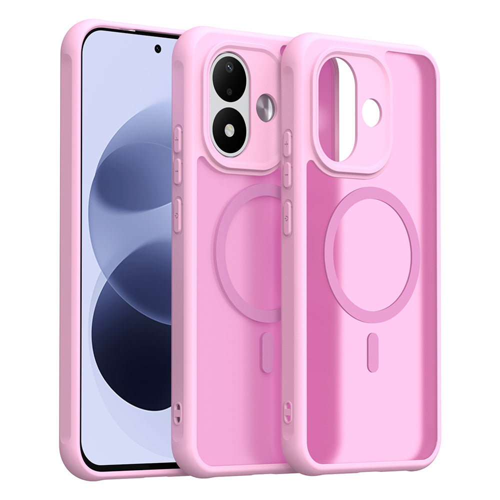 Pouzdro MagSafe pro Xiaomi Redmi Note 17 4G / Note 17 5G, Techsuit, HaloFrost II, růžové