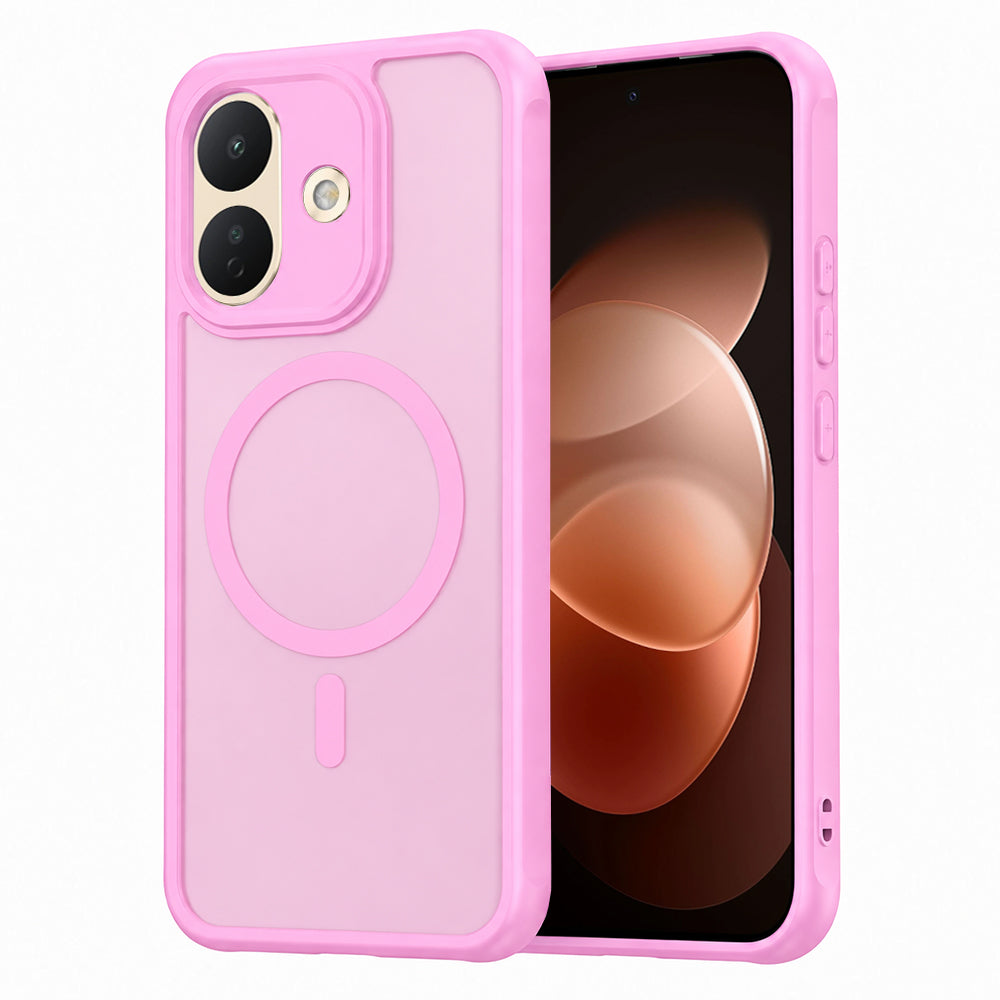 Pouzdro MagSafe pro Xiaomi Redmi Note 17 Pro, Techsuit, HaloFrost II, růžové