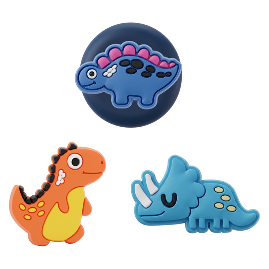 OEM Dinosaur pouzdro pro Apple AirTag, Sada 3 kusů, Vícebarevné