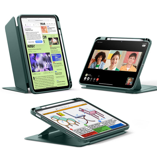 Pouzdro pro Apple iPad (2025) / (2022), ESR, Flip Hybrid s držákem na tužku, zelené