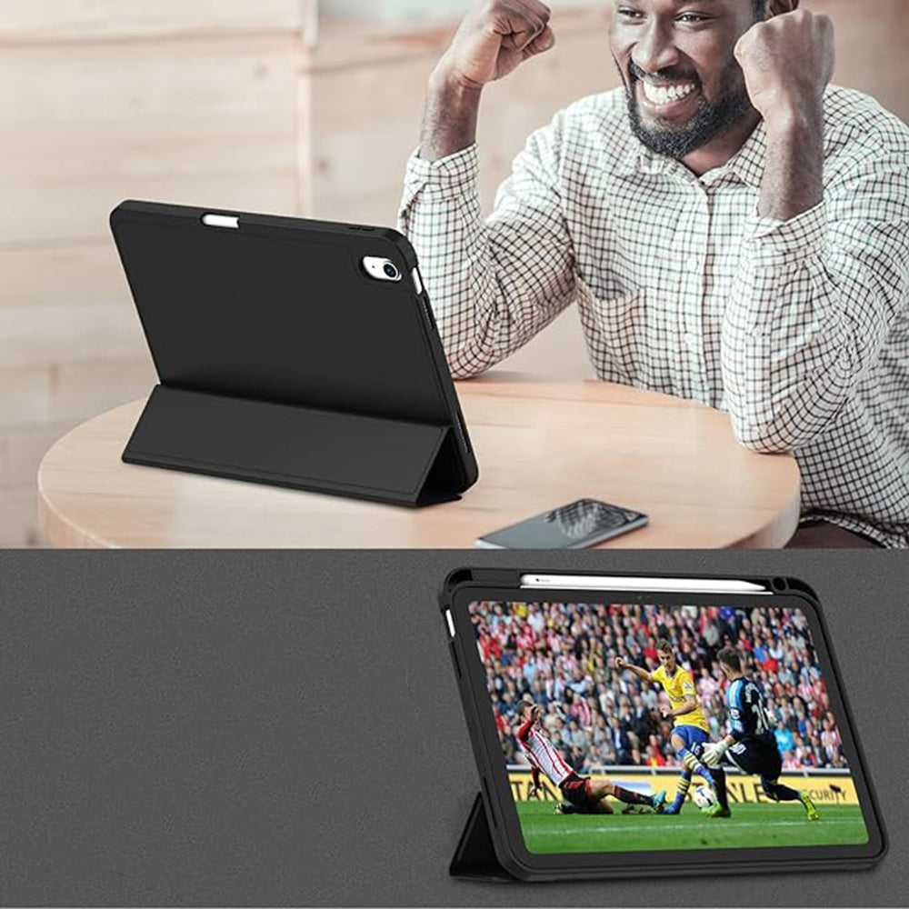Pouzdro pro Apple iPad (2025) / (2022), Techsuit, Flex Trifold, Černé