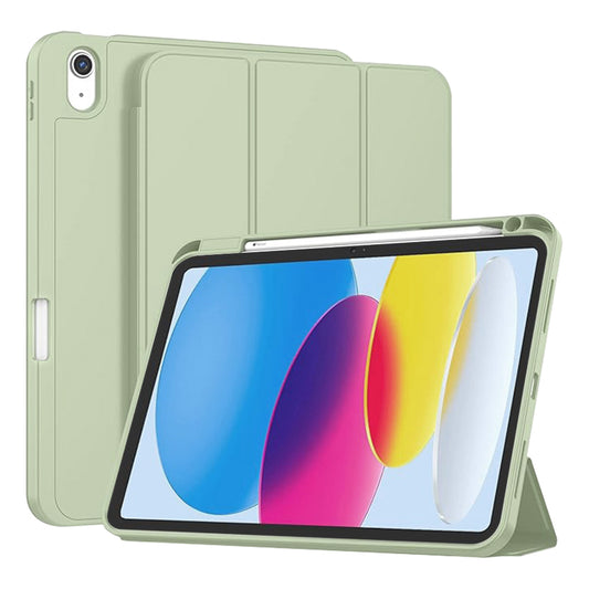 Pouzdro pro Apple iPad (2025) / (2022), Techsuit, Flex Trifold, Zelená Matcha