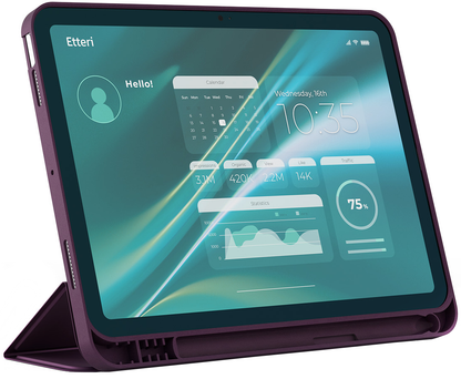 Pouzdro Etteri pro Apple iPad (2026) / (2025) / (2022), vínové