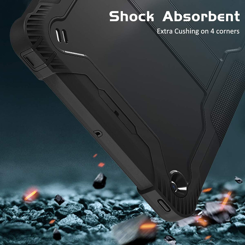 Pouzdro pro Apple iPad 9.7 (2018) / 9.7 (2017), Techsuit, Rugged TabShell, Černé