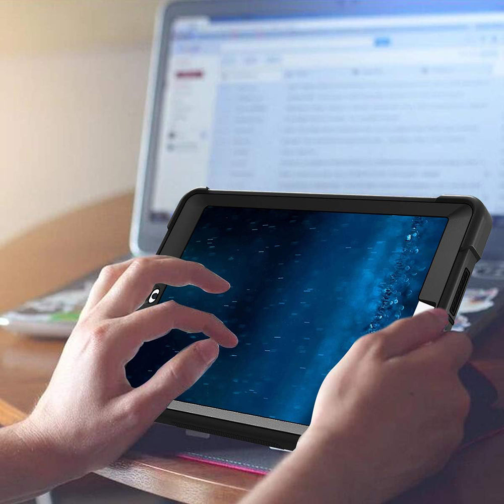 Pouzdro pro Apple iPad 9.7 (2018) / 9.7 (2017), Techsuit, Rugged TabShell, Černé