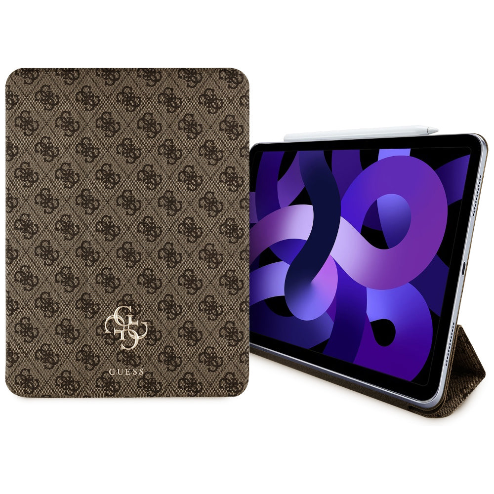 Pouzdro pro Apple iPad Air 11 (2026) / iPad Air 11 (2025) / Air 11 (2024), Guess, 4G Velké logo, Hnědá