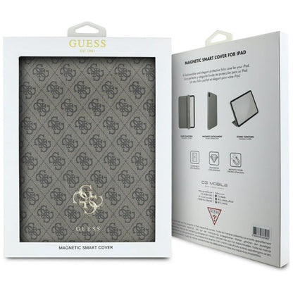 Pouzdro pro Apple iPad Air 13 (2025) / Air 13 (2024), Guess, 4G Big Logo, Hnědá