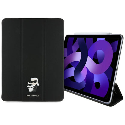 Pouzdro pro Apple iPad Air 13 (2026) / Air 13 (2025) / Air 13 (2024), Karl Lagerfeld, Saffiano Karl & Choupette, Černé