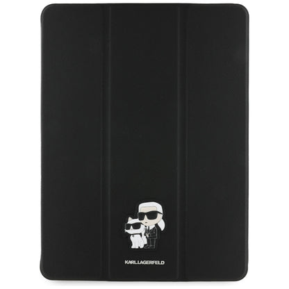 Pouzdro pro Apple iPad Air 13 (2026) / Air 13 (2025) / Air 13 (2024), Karl Lagerfeld, Saffiano Karl & Choupette, Černé