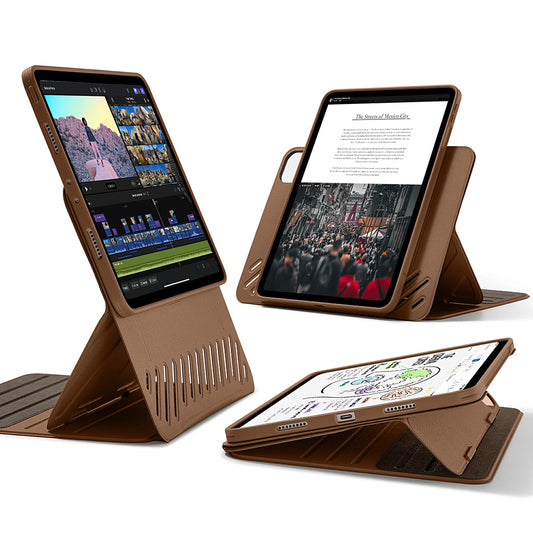 Pouzdro pro Apple iPad Pro 11 (2024), ESR, Shift, Hnědá