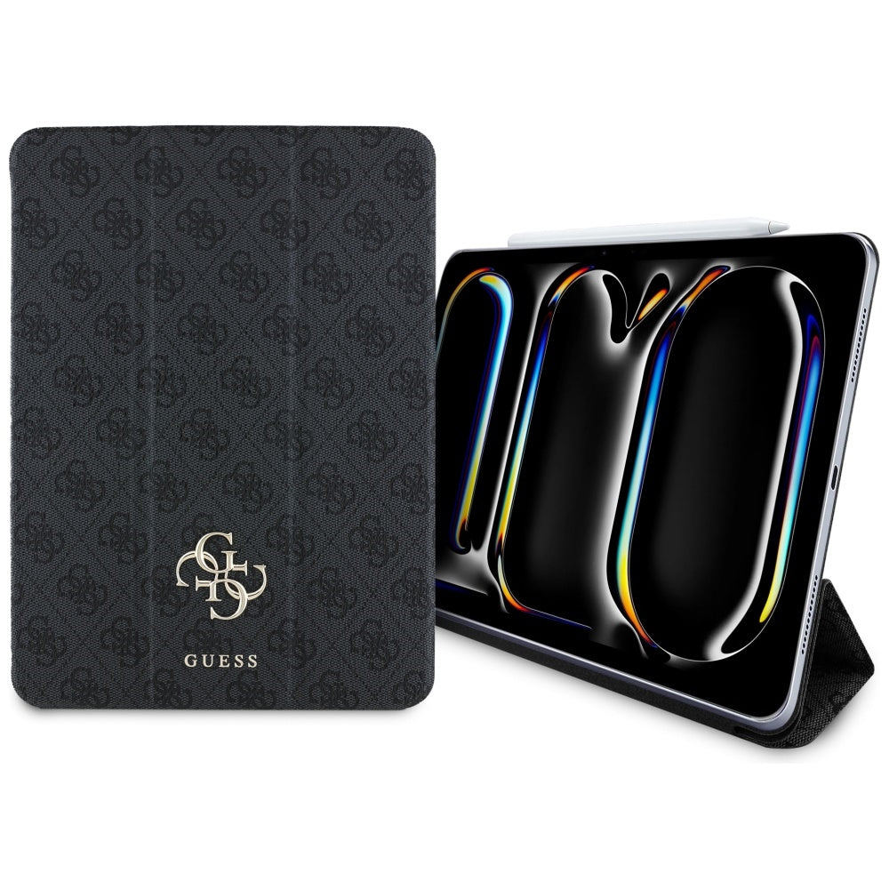 Pouzdro pro Apple iPad Pro 11 (2024), Guess, 4G Big Logo, Černá