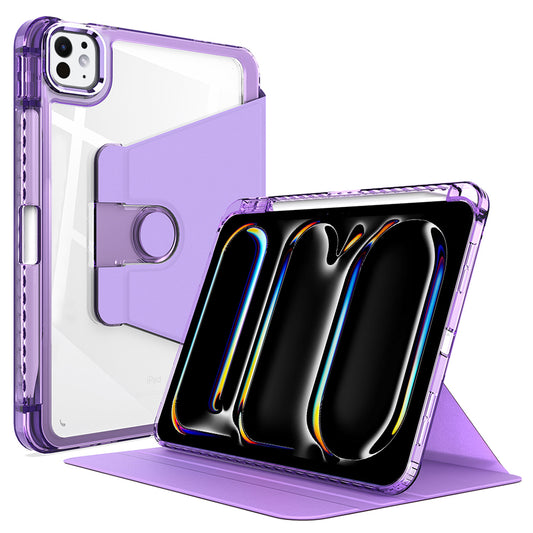 Pouzdro pro Apple iPad Pro 11 (2024), Techsuit, Crystal Vision, Fialové