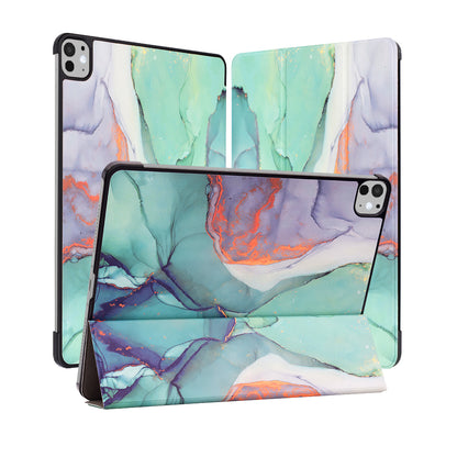 Pouzdro pro Apple iPad Pro 11 (2024), Techsuit, FoldPro Green Time, vícebarevné