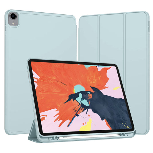 Pouzdro pro Apple iPad Pro 12.9 (2022) / Pro 12.9 (2021) / Pro 12.9 (2020) / Pro 12.9 (2018), Techsuit, Flex Trifold, Modré