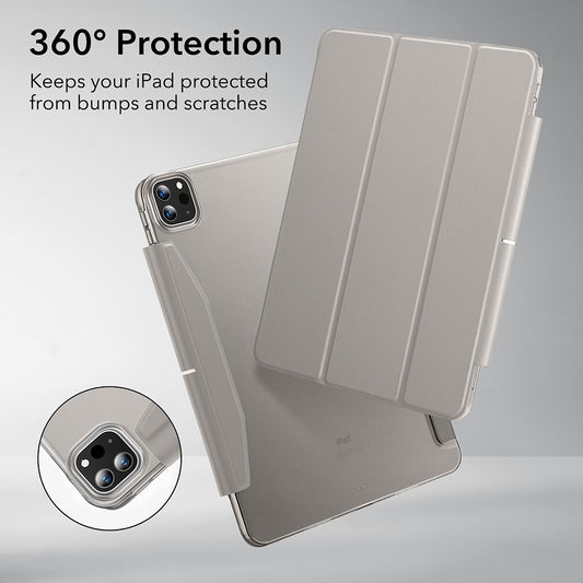 Pouzdro pro Apple iPad Pro 13 (2024), ESR, Ascend Trifold, Šedé