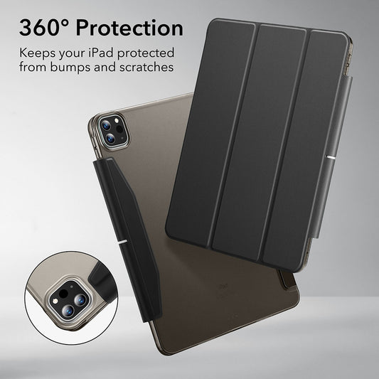 Pouzdro pro Apple iPad Pro 13 (2024), ESR, Ascend Trifold, Saténově černé