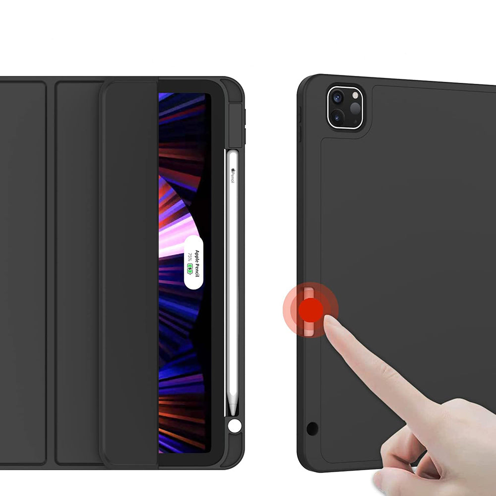 Pouzdro pro Apple iPad Pro 13 (2024), Techsuit, Flex Trifold, Černé