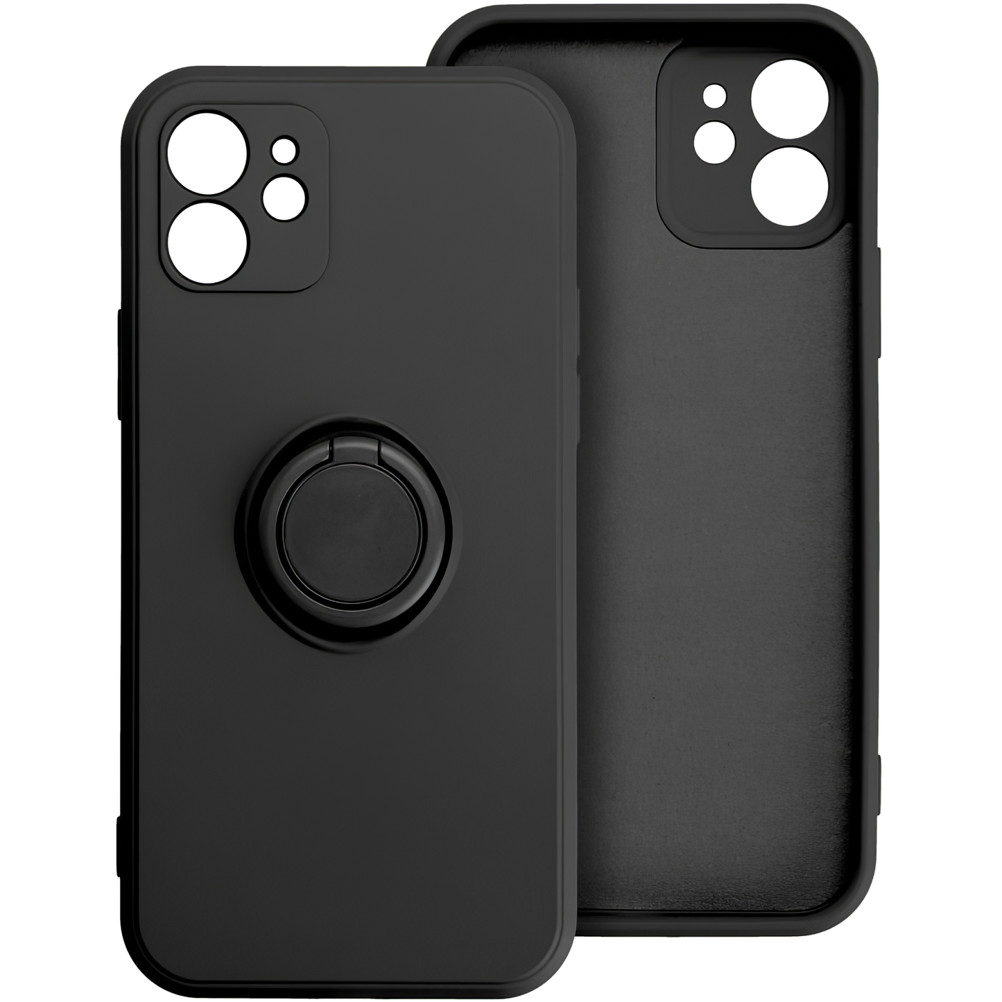 Pouzdro pro Apple iPhone 16 Pro, OEM, silikonový kroužek, černé